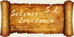Selimir Levičanin vizit kartica